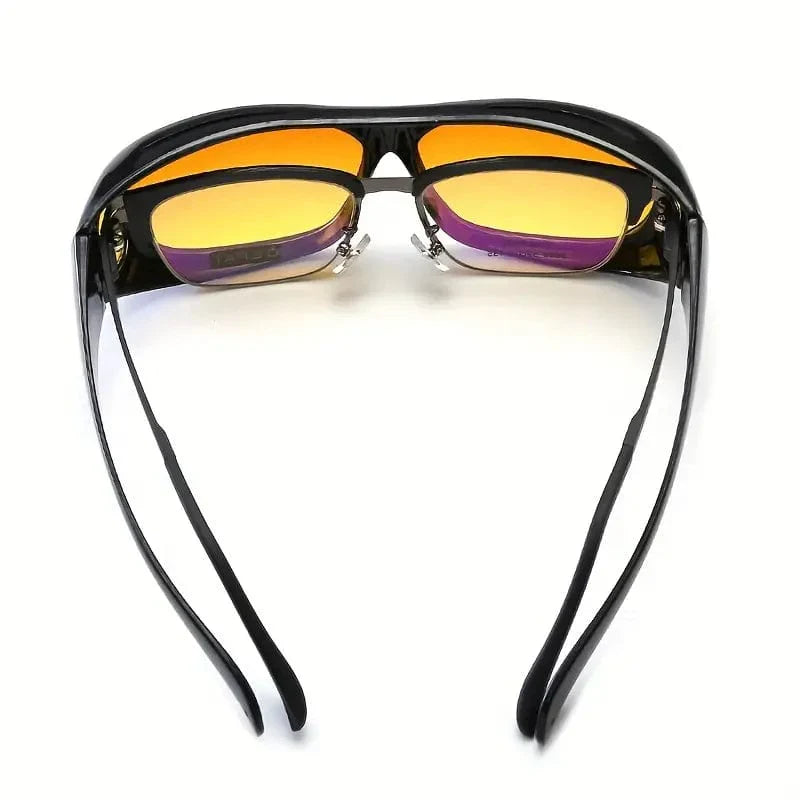 NESLEMY-Fit Over Night Driving Glasses with GlareCut Technology