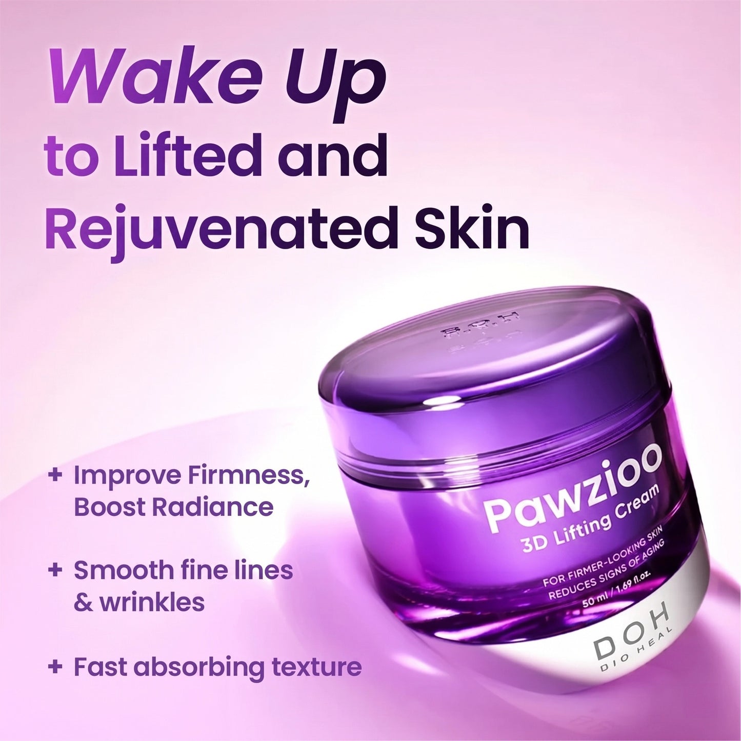 Pawzioo 3D Lifting Cream | Advanced Korean Facial Night Cream