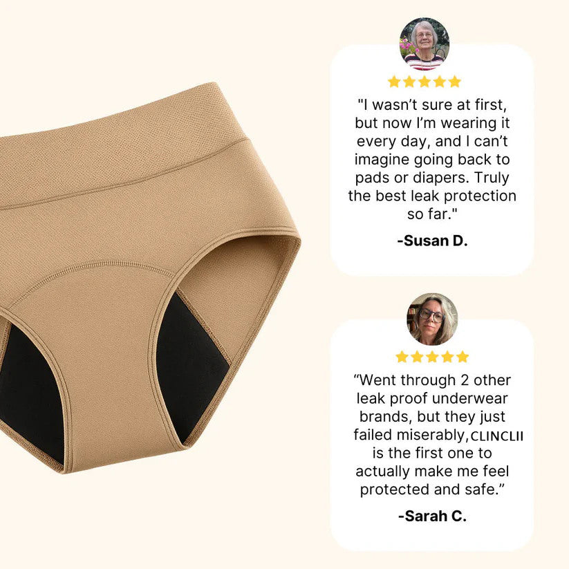 💖Last Day 50% OFF|CLINCLII 100% Leak-Proof Underwear 4-packe🌸