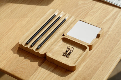 Wooden Sticky Note Tray