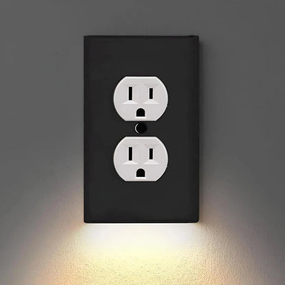 Outlet Cover with Integrated LED Night Light