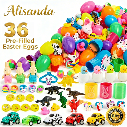 🐣 Prefilled Easter Eggs with Toys – Ultimate Kids Easter Hunt Set