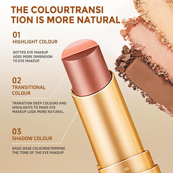 3-in-1 Shade Cream Eyeshadow Stick | Smooth & Blendable