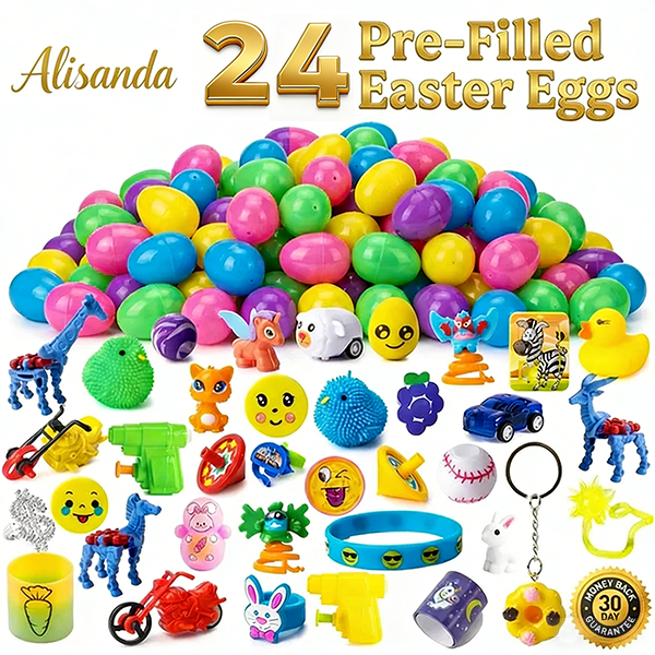 🐣 Prefilled Easter Eggs with Toys – Ultimate Kids Easter Hunt Set