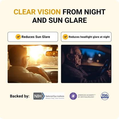 NESLEMY-Fit Over Night Driving Glasses with GlareCut Technology