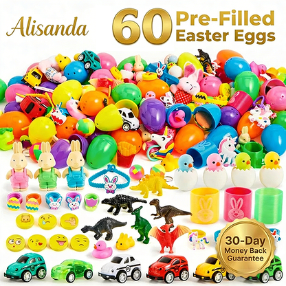 🐣 Prefilled Easter Eggs with Toys – Ultimate Kids Easter Hunt Set