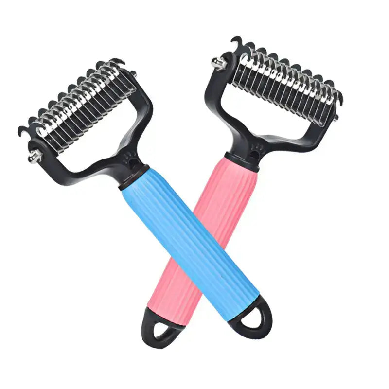 Pet Grooming Tool–Universal Double-Sided Detangling Comb for Dogs & Cats