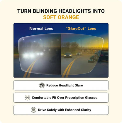 NESLEMY-Fit Over Night Driving Glasses with GlareCut Technology