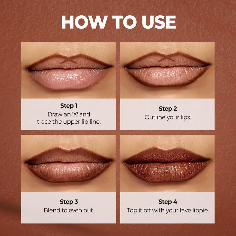 [Juxek] Easy Glide Lip Liner — Creamy, Blendable Color with Smooth Application