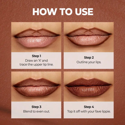 [Juxek] Easy Glide Lip Liner — Creamy, Blendable Color with Smooth Application