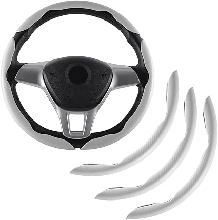 🔥LAST DAY 60% OFF🔥Carbon Fiber Silicone Anti-Slip Car Steering Wheel Cover Universal Fit