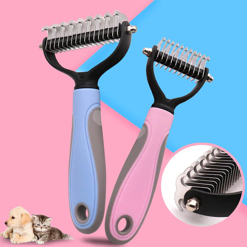Pet Grooming Tool–Universal Double-Sided Detangling Comb for Dogs & Cats