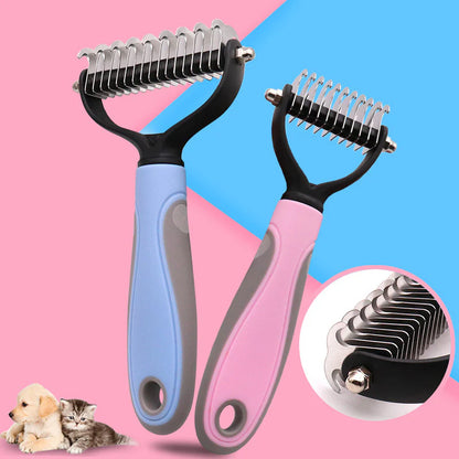 Pet Grooming Tool–Universal Double-Sided Detangling Comb for Dogs & Cats