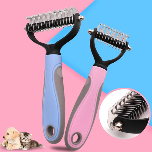 Pet Grooming Tool–Universal Double-Sided Detangling Comb for Dogs & Cats