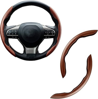 🔥LAST DAY 60% OFF🔥Carbon Fiber Silicone Anti-Slip Car Steering Wheel Cover Universal Fit