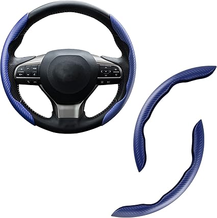 🔥LAST DAY 60% OFF🔥Carbon Fiber Silicone Anti-Slip Car Steering Wheel Cover Universal Fit
