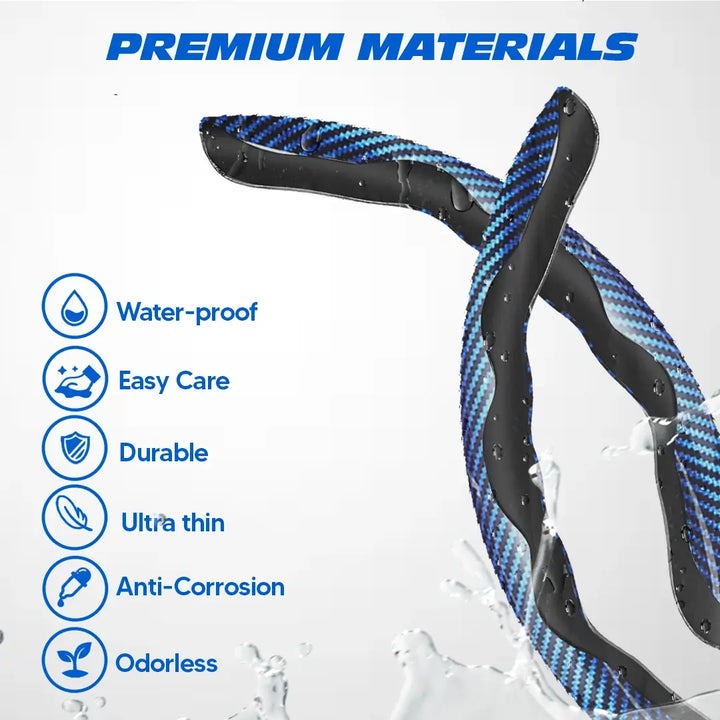 🔥LAST DAY 60% OFF🔥Carbon Fiber Silicone Anti-Slip Car Steering Wheel Cover Universal Fit