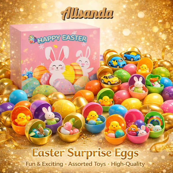 🐣 Prefilled Easter Eggs with Toys – Ultimate Kids Easter Hunt Set