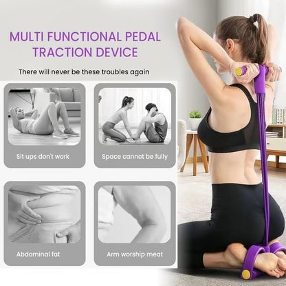 Multi-functional Pedal Resistance Band Trainer – Portable Foot Pedal Fitness Equipment 💪