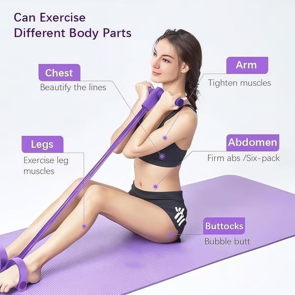 Multi-functional Pedal Resistance Band Trainer – Portable Foot Pedal Fitness Equipment 💪