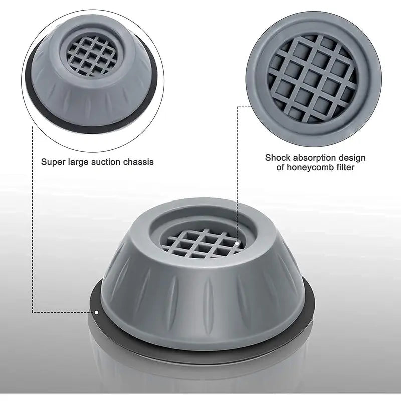 4-Piece Durable Compact Shock-Absorbing Pads