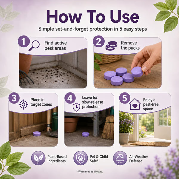 🔥Last Day 50% OFF🔥All-Natural Peppermint & Cinnamon Pest & Rodent Repellent Pucks