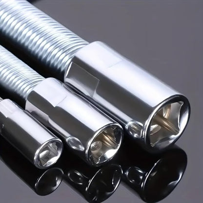 🔥Last Day 50% OFF🔥2026 Hot Sale💖1/2 Inch 35cm Socket Ratchet Wrench Set - 3 Bendable Shafts, Wrench Extender Tool, Connecting Rod