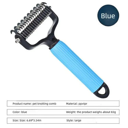 Pet Grooming Tool–Universal Double-Sided Detangling Comb for Dogs & Cats