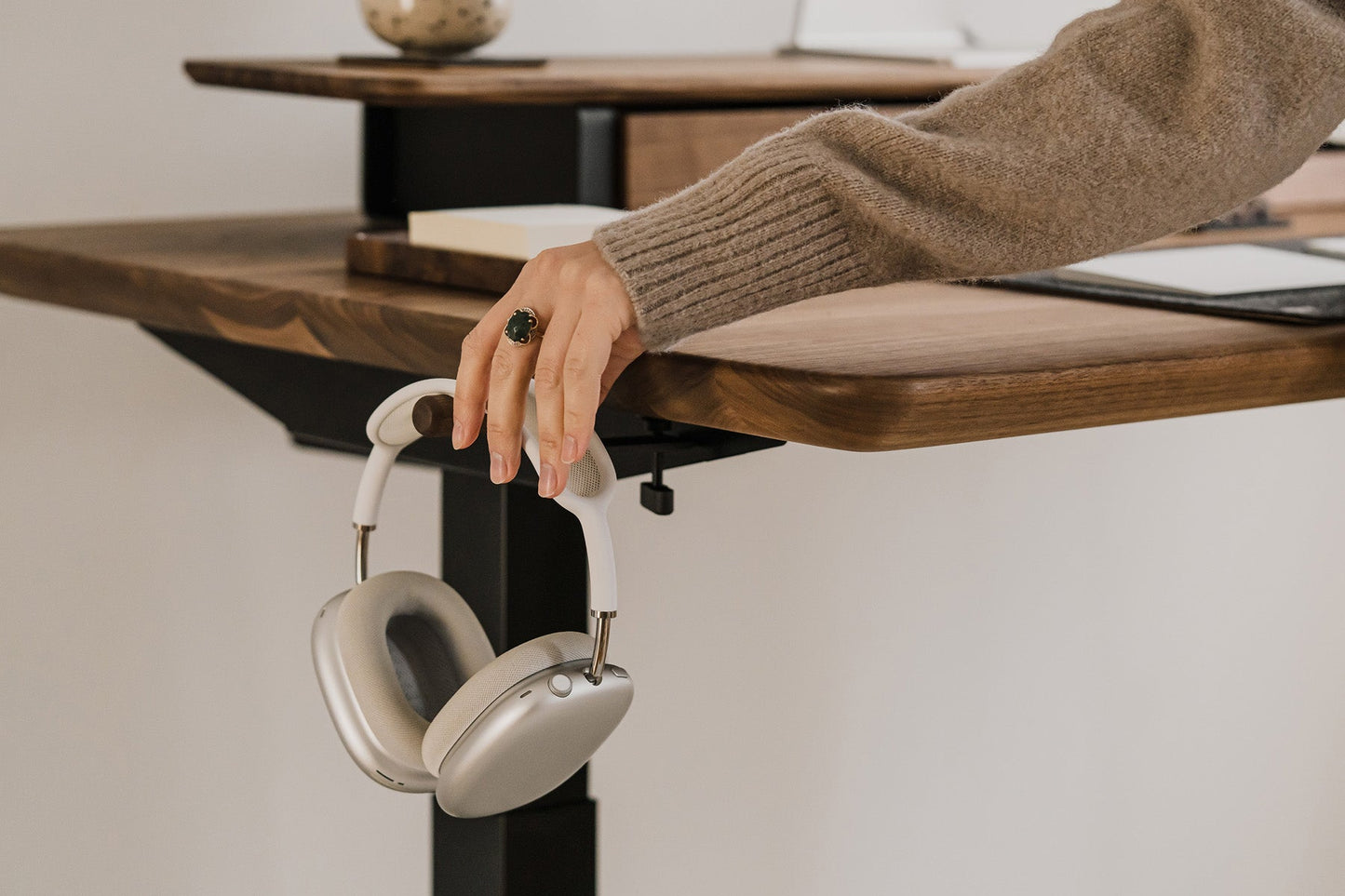 Wooden Headphone Hook