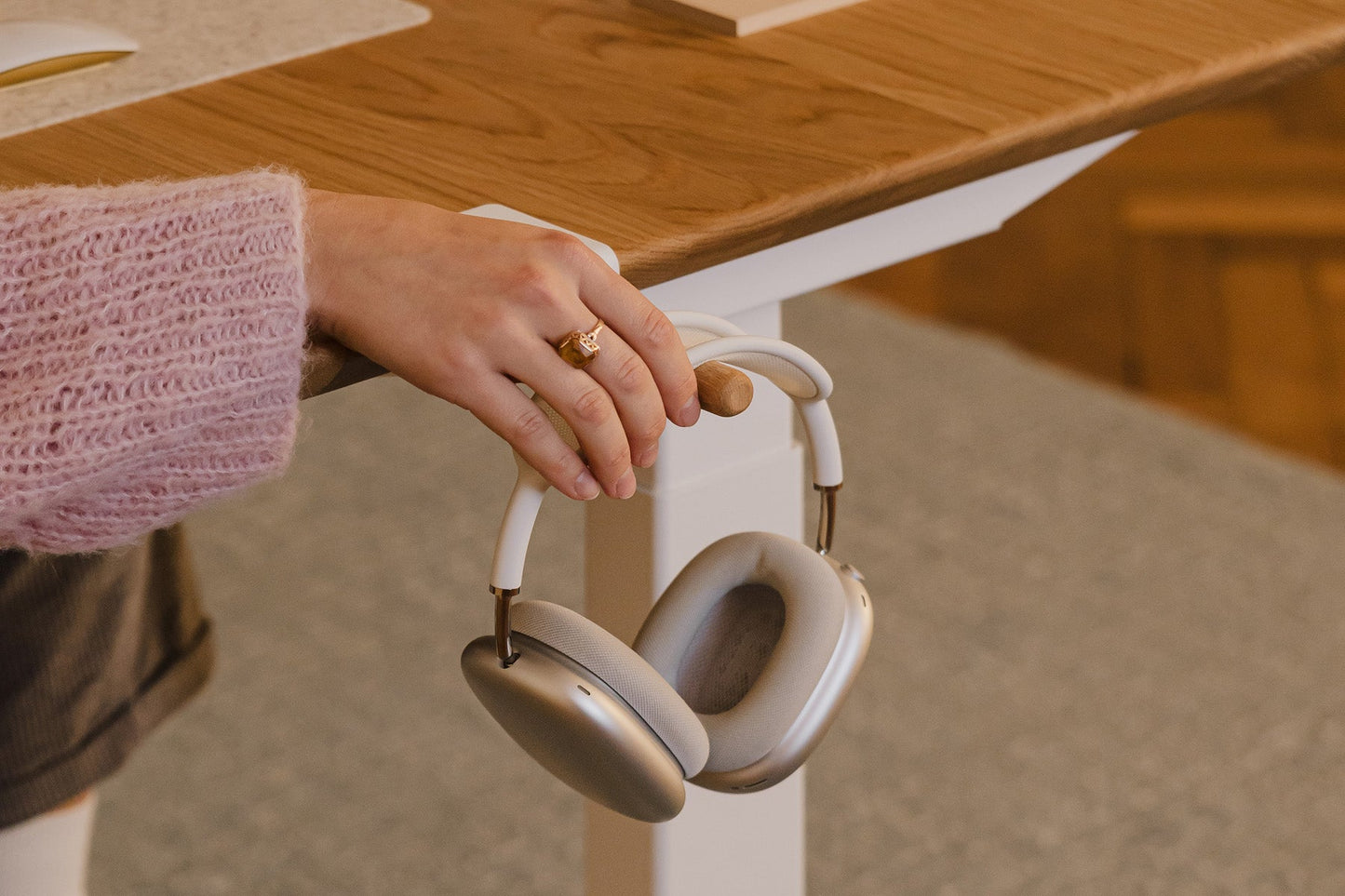 Wooden Headphone Hook