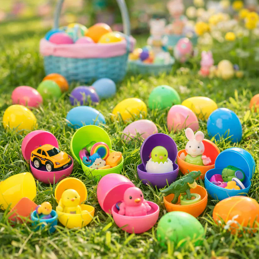 🐣 Prefilled Easter Eggs with Toys – Ultimate Kids Easter Hunt Set