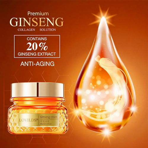 Premium Ginseng Cream: Firms, brightens, and smooths, delivering 10 times the anti-aging benefits. 30g.