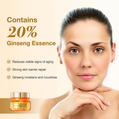 Premium Ginseng Cream: Firms, brightens, and smooths, delivering 10 times the anti-aging benefits. 30g.