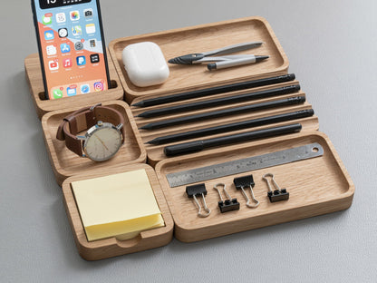 Wooden Sticky Note Tray